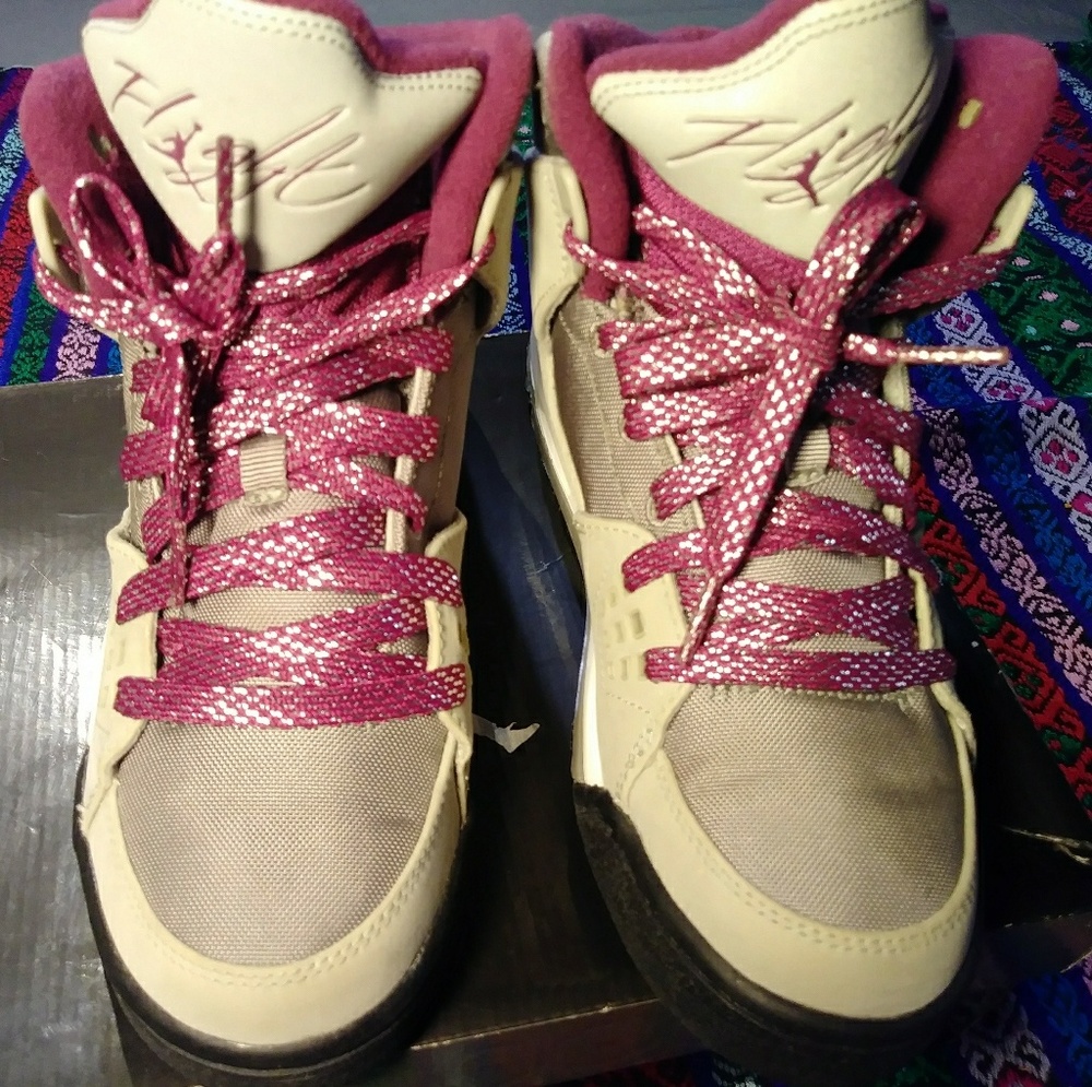 NIKE AIR JORDAN GRANITE SANGRIA GREY PURPLE SZ 6Y